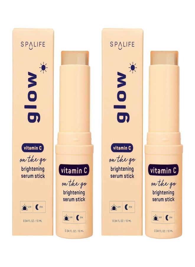 SpaLife Beauty Glow Vitamin C Serum Stick – Solid Face Serum for Dark Spots & Discoloration – Hydrating Balm for Radiant Skin – Travel-Friendly for Use On-the-Go – AM & PM Skincare Routine - Image 1